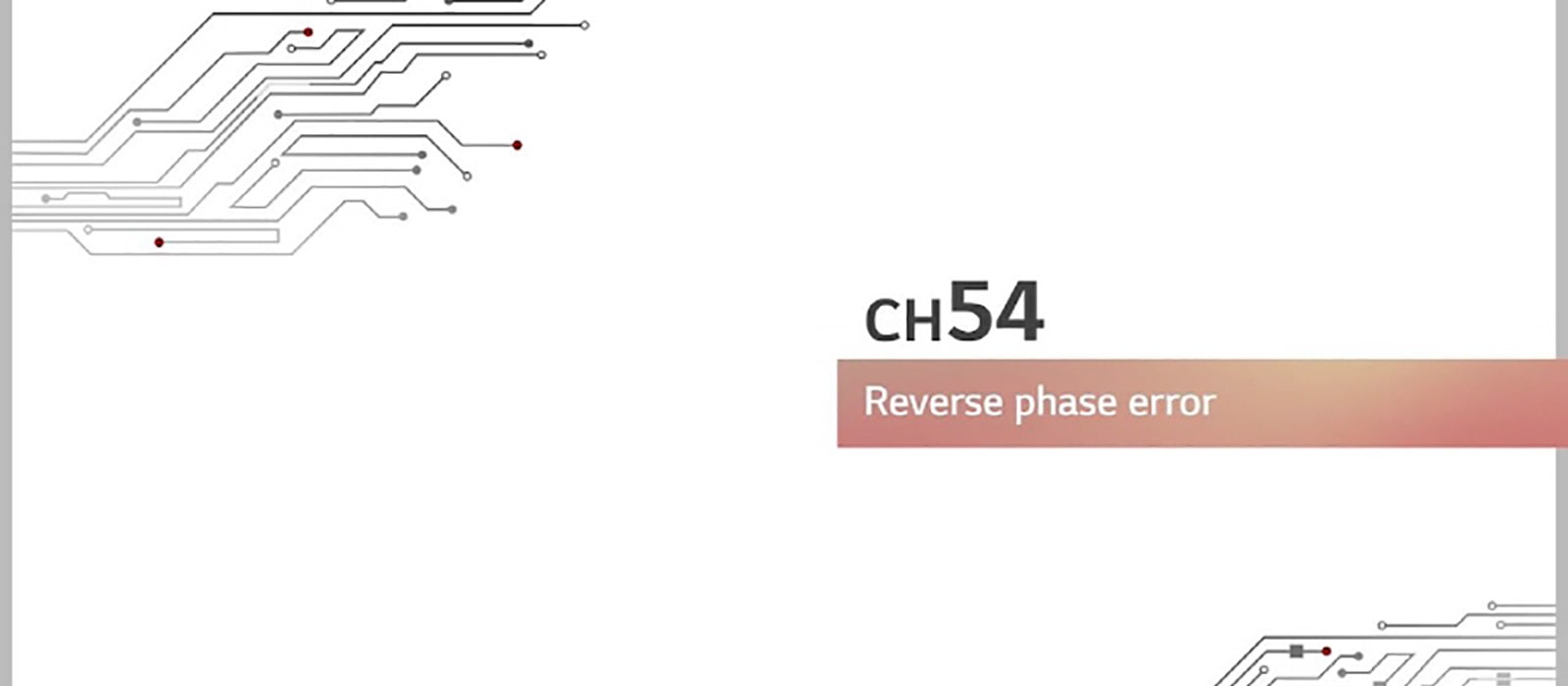 LG HVAC Single Split Trouble Shooting CH54