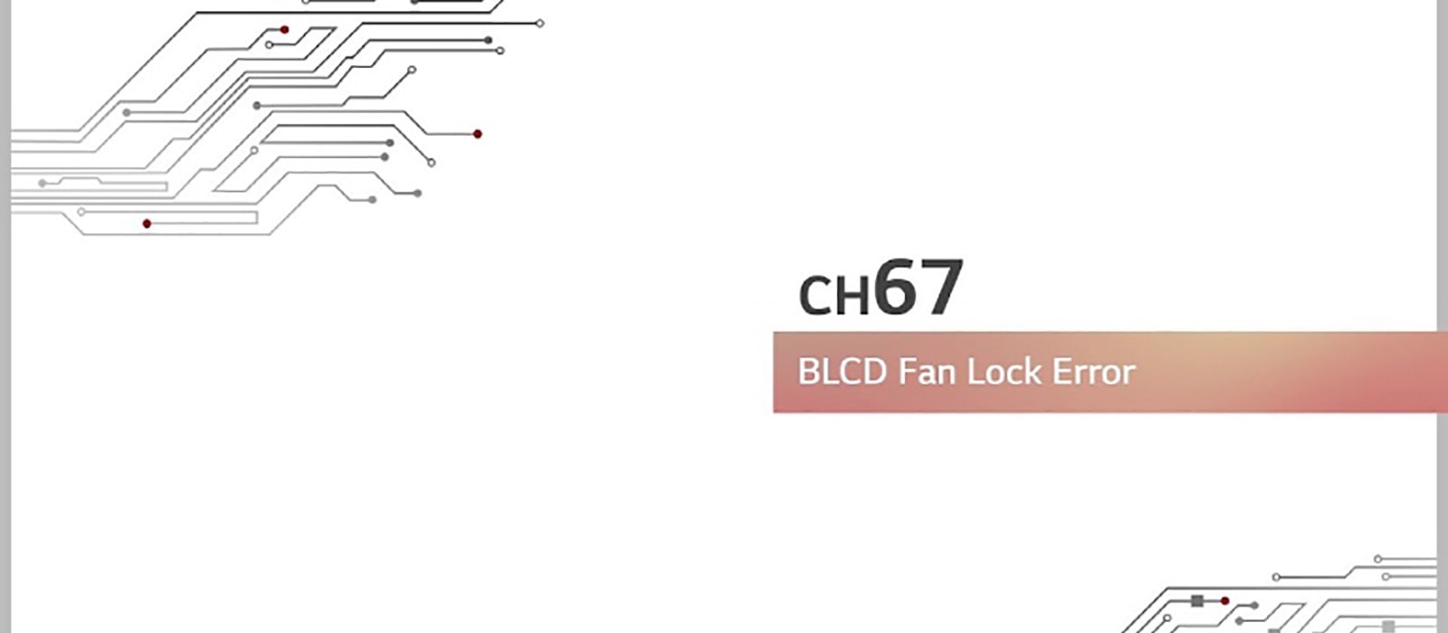 LG HVAC Single Split Trouble Shooting CH67