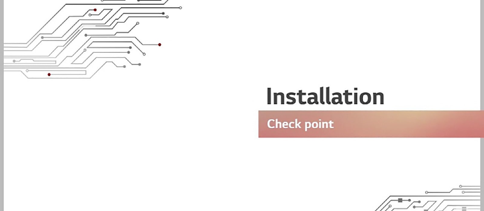 LG HVAC Single Split Trouble Shooting Installation