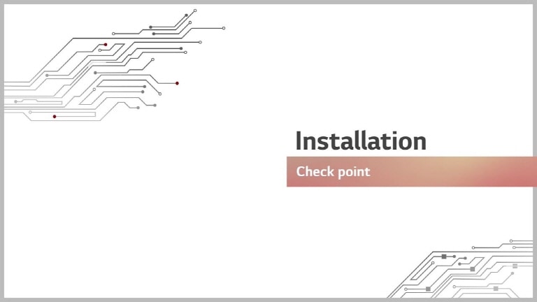 LG HVAC Single Split Trouble Shooting Installation