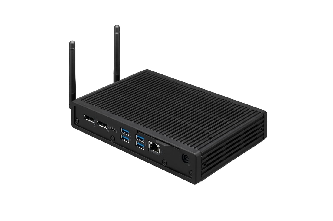 LG Box Type Thin Client, -15 degree side view, CL600W