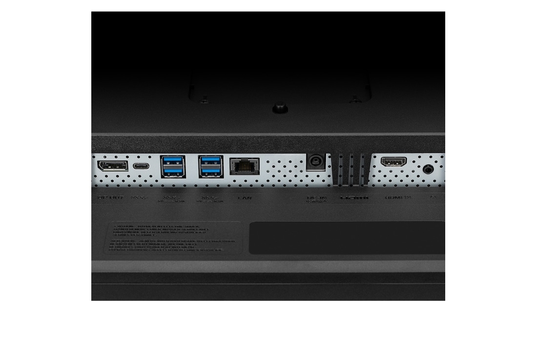 LG 34'' UltraWide™ All-in-One Thin Client, close-up view of ports, 34CN650W, thumbnail 11
