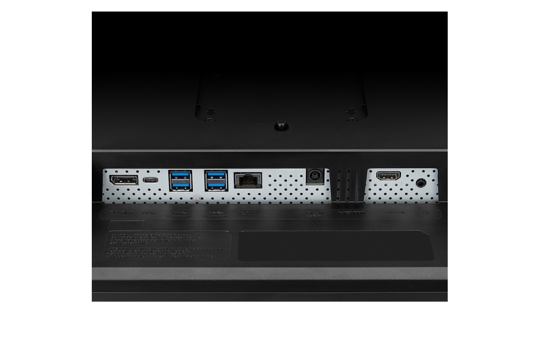 LG 27'' Full HD All-in-One Thin Client, close-up view of ports, 27CN650N, thumbnail 11