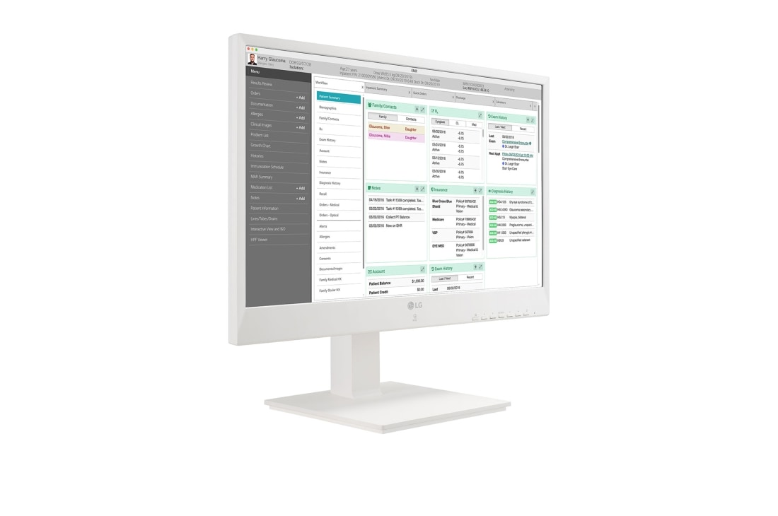 LG 24'' All-in-One Thin Client for Healthcare, perspective view, 24CN670W, thumbnail 4
