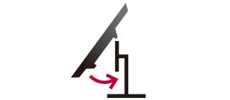 One Click Stand for an easy set-up of monitor without any other equipment