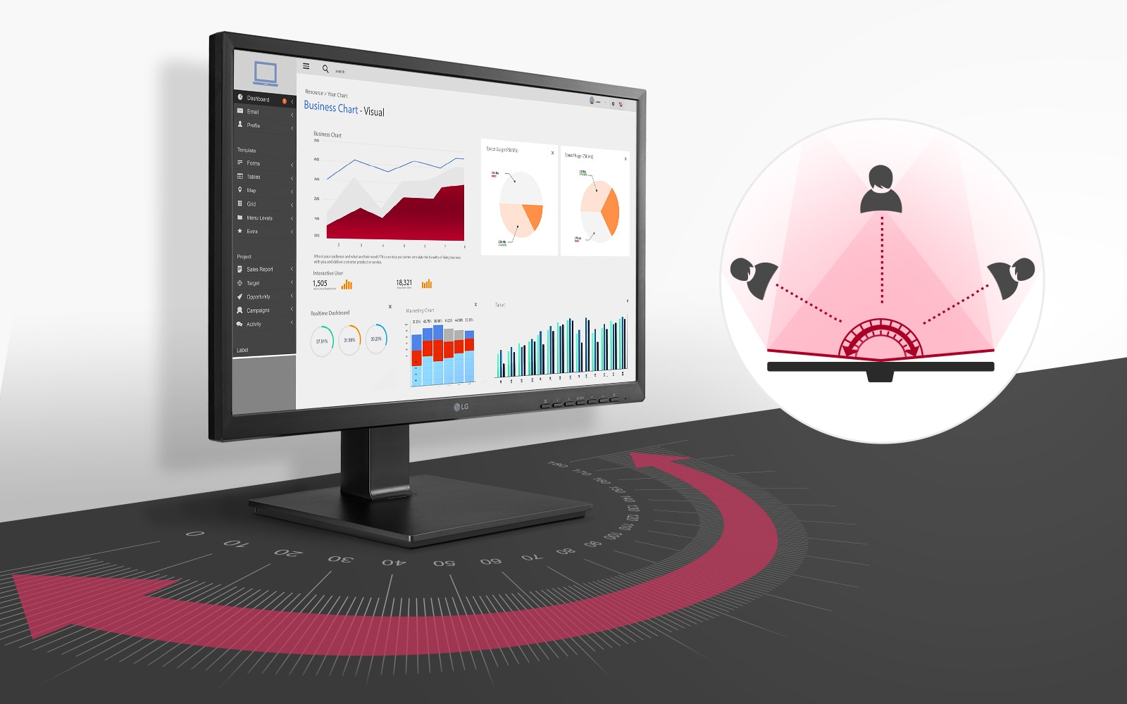 full HD IPS display providing with wide viewing angle 