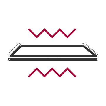 Gram having passed the MIL-STD-810G military standard of durability and reliability in the environmental condition of Vibration