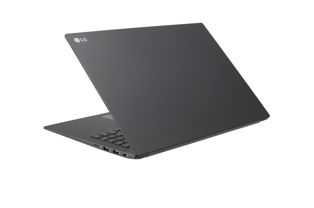 LG 16” Mobile Thin Client with 16:10 IPS Display, +30 degree rear view and cover half open, 16UT70Q (Window OS), thumbnail 12