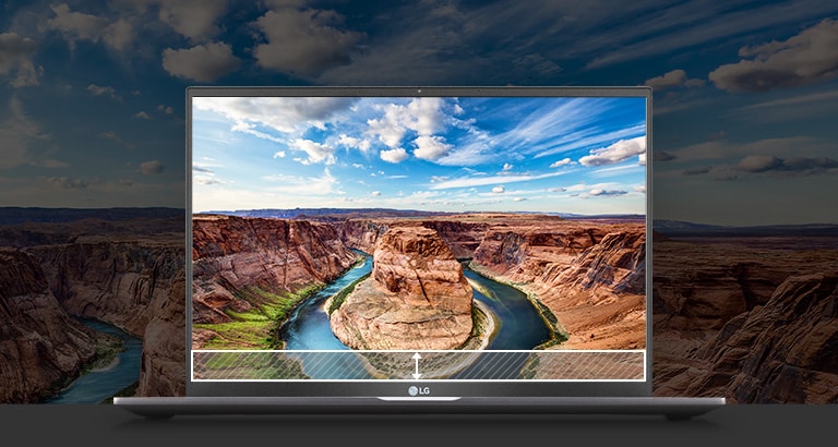 16:10 Large Screen allows you to see more information on a page - 11% more screen real estate compared to 16:9 ratio.