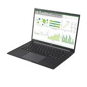 LG 14” Mobile Thin Client with 16:10 IPS Display, -30 degree side view and cover open, 14UT70Q (Window OS), thumbnail 7