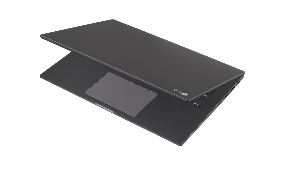 LG 14” Mobile Thin Client with 16:10 IPS Display, -30  degree side view and cover half open, 14UT70Q (Window OS), thumbnail 8