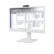 LG 24'' All-in-One Thin Client for Healthcare with Webcam & Speaker,  -15 degree side view, 24CR671N, thumbnail 3