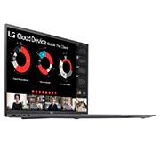 LG 17'' Mobile Thin Client with 16:10 IPS display, +30 degree side view and cover open, 17ZT90R, thumbnail 6