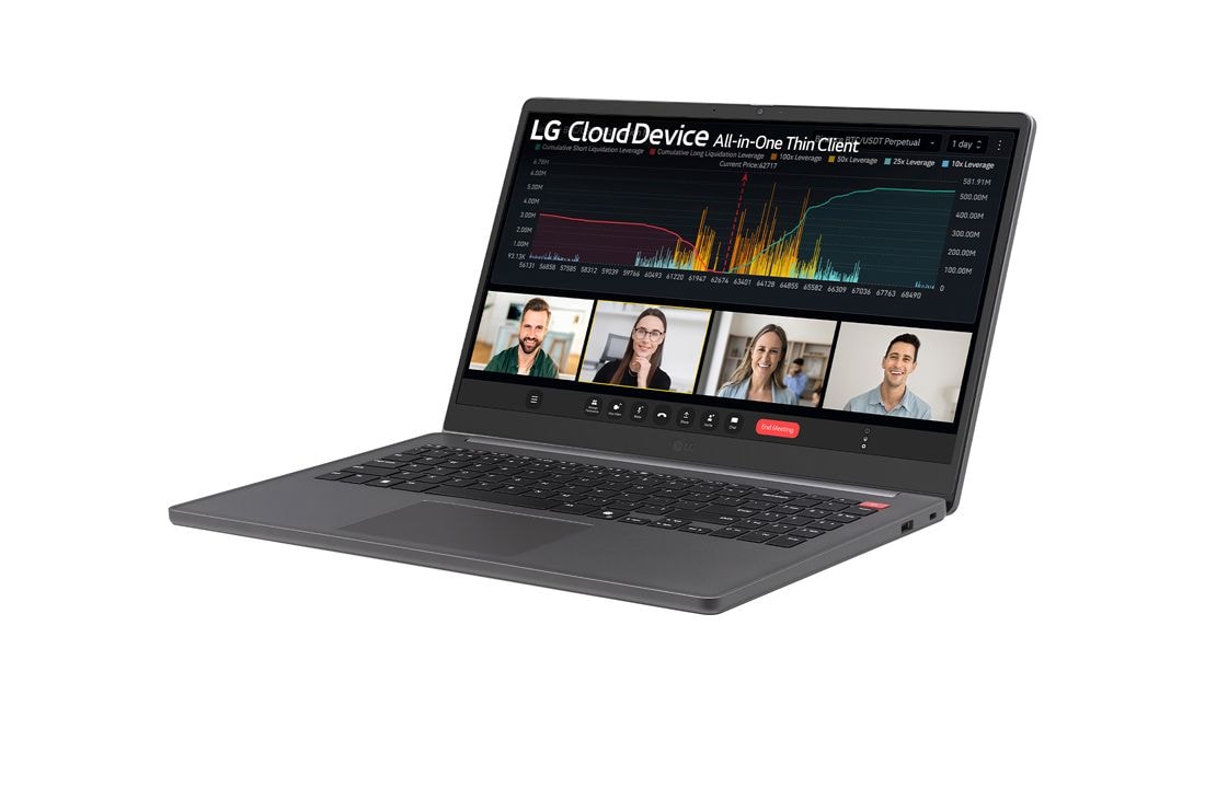 LG 15'' Mobile Thin Client with IPS display, top view, 15UT50T, thumbnail 11