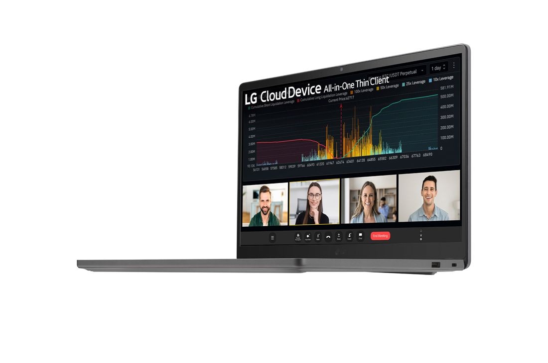 LG 15'' Mobile Thin Client with IPS display, close-up view of the rear emblem, 15UT50T, thumbnail 12