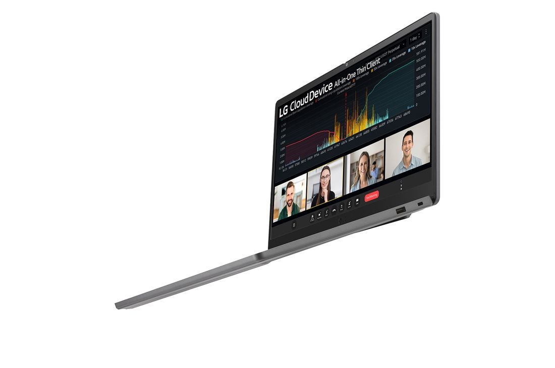 LG 15'' Mobile Thin Client with IPS display, close-up view of ports, 15UT50T, thumbnail 13