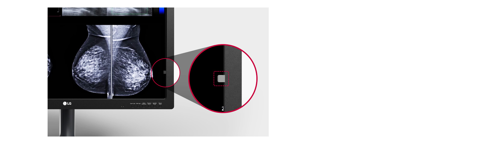 the monitor equipped with the front-sense offering for automatic self-calibration