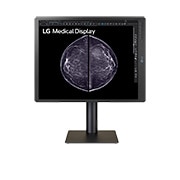 LG 21.3-inch 5MP IPS Diagnostic Monitor for Mammography, front view of the screen pivoting +90 degrees, 21HQ613D, thumbnail 11