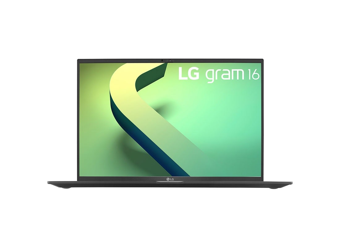 LG gram 16'' Ultra-lightweight with 16:10 IPS Anti glare Display and Intel® Evo 12th Gen. Processor, Front view, 16Z90Q