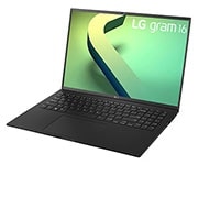 LG gram 16'' Ultra-lightweight with 16:10 IPS Anti glare Display and Intel® Evo 12th Gen. Processor, -30 degree side view and cover open, 16Z90Q, thumbnail 4