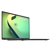 LG gram 16'' Ultra-lightweight with 16:10 IPS Anti glare Display and Intel® Evo 12th Gen. Processor, '-45 degree side view and cover open, 16Z90Q, thumbnail 6