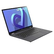 LG gram 2-in-1 Ultra-Lightweight with 14” 16:10 IPS Display with LG Glance by Mirametrix®, Front view with keyboard, 14T90Q, thumbnail 2