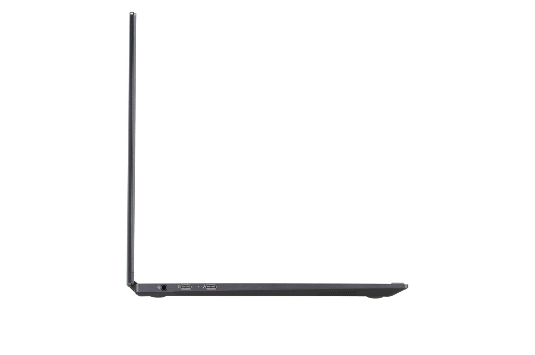 LG gram 2-in-1 Ultra-Lightweight with 14” 16:10 IPS Display with LG Glance by Mirametrix®, Left side view and cover open, 14T90Q, thumbnail 11