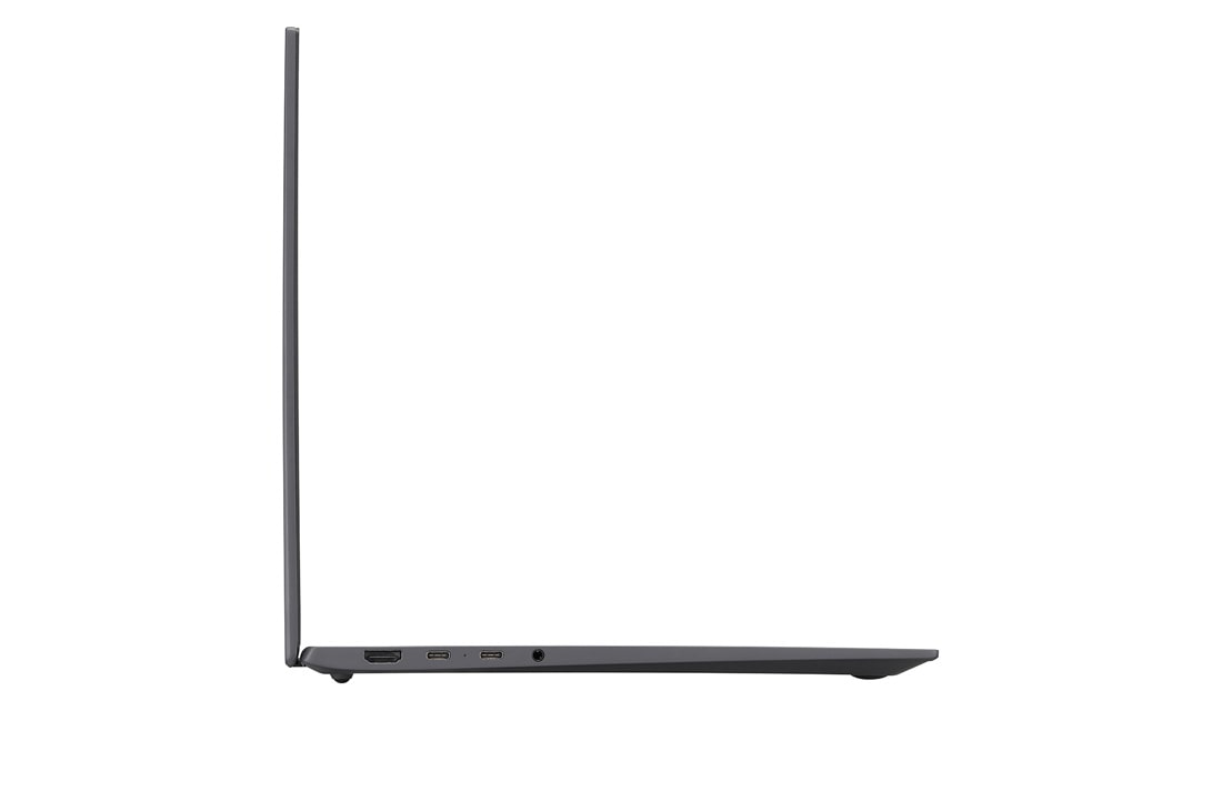 LG gram 16'' Ultra-lightweight with 16:10 IPS Anti glare Display and Intel® Evo 13th Gen. Processors, Right side view and cover open, 16Z90R, thumbnail 12