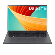 LG gram 16'' Ultra-lightweight with 16:10 IPS Anti glare Display and Intel® Evo 13th Gen. Processors, Front view with keyboard, 16Z90R, thumbnail 2