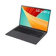 LG gram 16'' Ultra-lightweight with 16:10 IPS Anti glare Display and Intel® Evo 13th Gen. Processors, -30 degree side view and cover open, 16Z90R, thumbnail 4