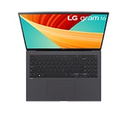 LG gram 16'' Ultra-lightweight with 16:10 IPS Anti glare Display and Intel® Evo 13th Gen. Processors, Top view and cover open, 16Z90R, thumbnail 15