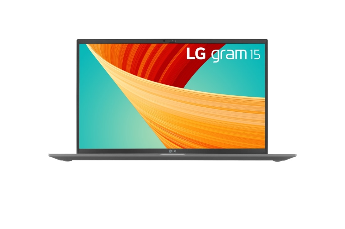 LG gram 15'' Ultra-lightweight with FHD IPS Anti glare Display and Intel® Evo 13th Gen. Processors, Front view, 15Z90R
