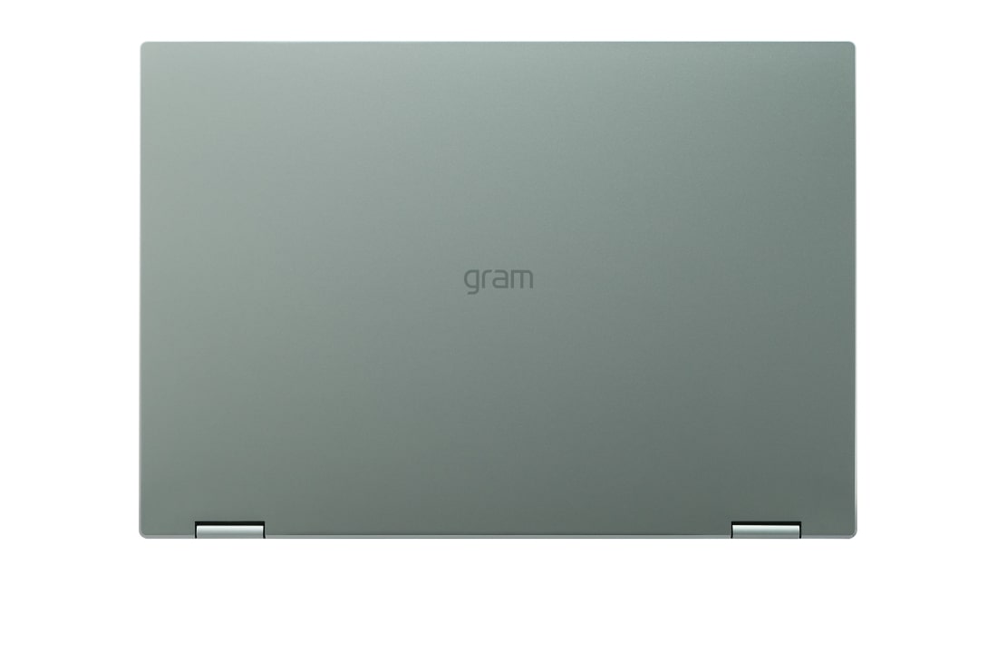 LG gram 2in1 Ultra-Lightweight with 14” 16:10 Anti-glare Display and Intel® Evo 13th Gen. Processors, Top view with the cover closed, 14T90R, thumbnail 14