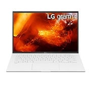 LG gram Ultra-Lightweight with 14” 16:10 IPS Display and Intel® Evo™ platform, Front view with keyboard, 14ZB90R, thumbnail 2
