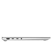 LG gram Ultra-Lightweight with 14” 16:10 IPS Display and Intel® Evo™ platform, Right side view and cover open, 14ZB90R, thumbnail 13