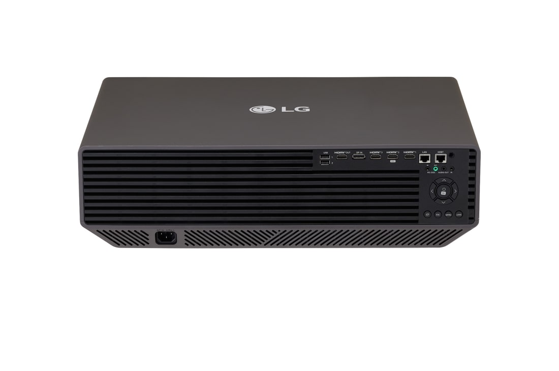 LG ProBeam BU70QGA 4K Laser Signage Projector with 7,000 ANSI Lumens Brightness, Rear view, BU70QGA, thumbnail 2
