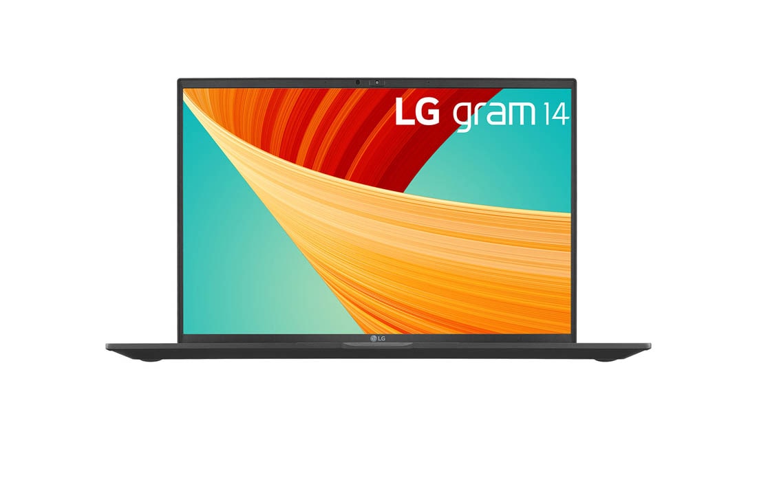 LG gram 14'' Ultra-lightweight with 16:10 IPS Anti glare Display and Intel vPro®, An Intel® Evo™ Design, Front view, 14Z90R-Q