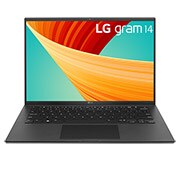 LG gram 14'' Ultra-lightweight with 16:10 IPS Anti glare Display and Intel vPro®, An Intel® Evo™ Design, Front view with keyboard, 14Z90R-Q, thumbnail 2