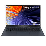 LG gram SuperSlim 15.6'' Paper Thin & Light with OLED Display and Intel® Evo 13th Gen. Processors , Front view with keyboard, 15Z90RT, thumbnail 2