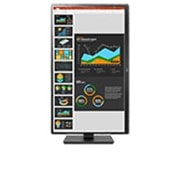 LG 27-inch QHD (2560x1440) IPS Monitor with USB Type-C™, Vorderansicht des Bildschirms, der um +90 Grad geschwenkt wird, 27BQ75QB, thumbnail 10