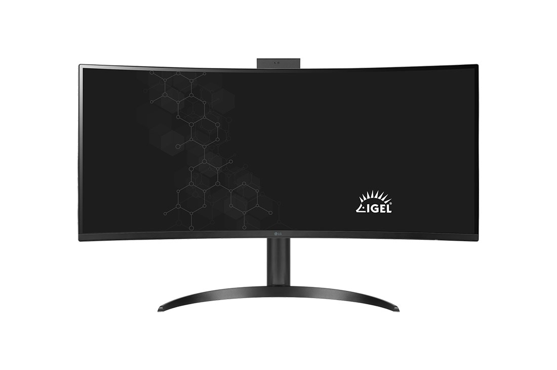 LG 34'' WQHD All-in-One Thin Client, front view with push-pull Full HD webcam, 34CR650I-6N