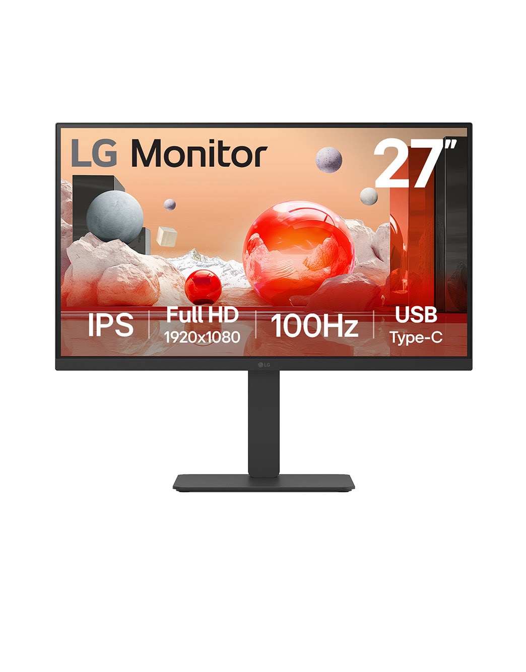 LG モニター LG 27BA750: 27” Full HD IPS Monitor with USB Type-C™ and
