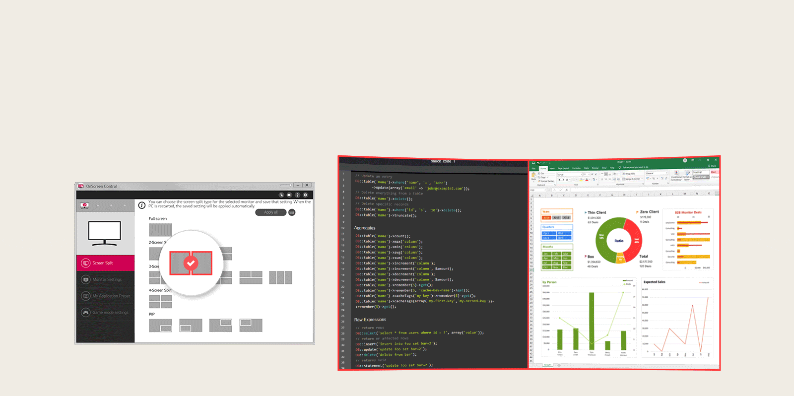 OnScreen Control offering Easier User Interface.
