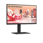 LG 27” QHD IPS Monitor with USB-C with Daisy Chain, +15 degree side view, 27BA75QB, thumbnail 2