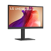 LG 27'' UltraFine UHD 4K IPS monitor, -15 degree side view, 27BA45U, thumbnail 3