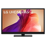 LG 27'' UltraFine UHD 4K IPS monitor, front view with low height, 27BA45U, thumbnail 4