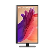 LG 27'' UltraFine UHD 4K IPS monitor, front view with pivot, 27BA45U, thumbnail 5