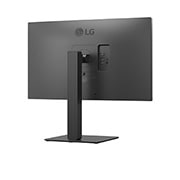 LG 27'' UltraFine UHD 4K IPS monitor, rear perspective view, 27BA45U, thumbnail 12