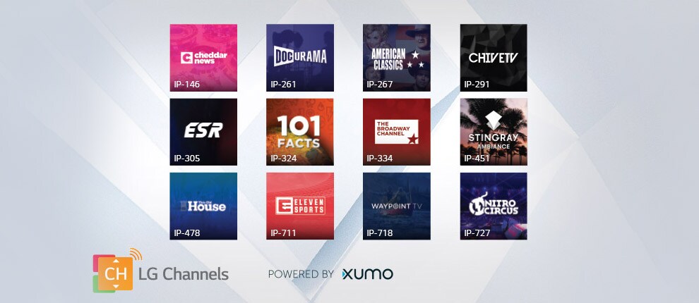 12 channel logos.