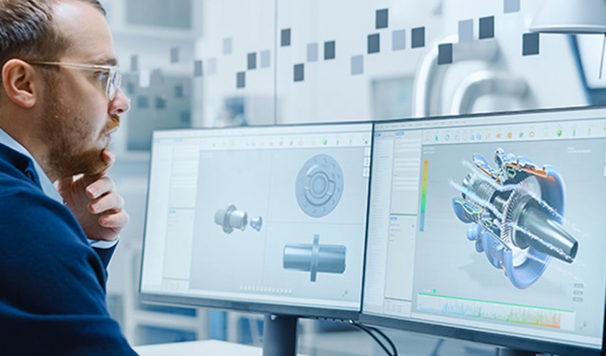 A developer implementing various functions of a car through the development of car parts or software